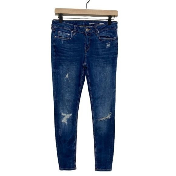 Zara Denim - Zara Mid-Rise blue Slim Fit Jeans size 6